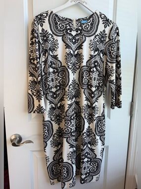 J. McLaughlin Sophia Paisley Print Sheath Dress Preppy Coastal Catalina Cloth XL